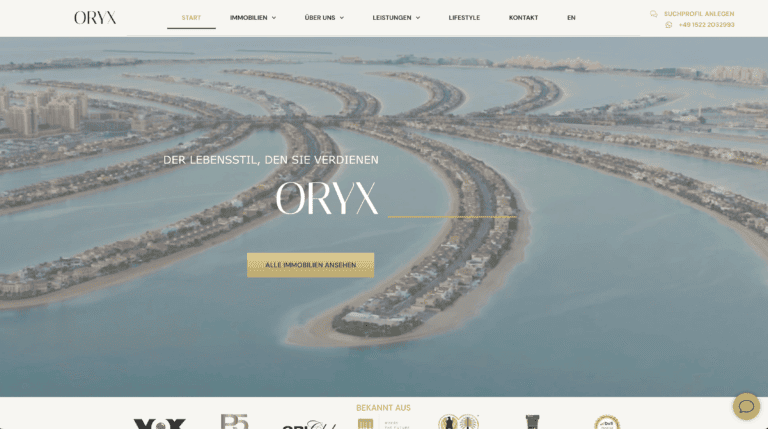 oryxwebpage